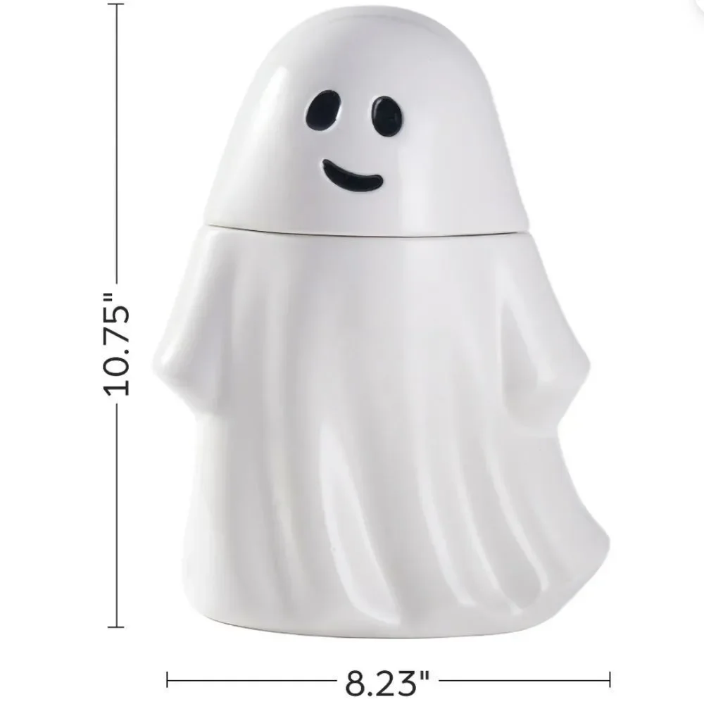 White Ghost Ceramic Jar